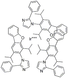 三[1-(2,4-二异丙基二苯并[b,d]呋喃-3-基)-2-苯基咪唑]合铱