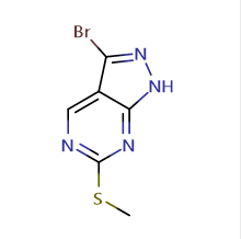 3-溴-6-(甲巯基)-1H-吡唑并[3,4-D]嘧啶