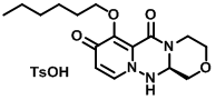 (12AR)-7-(己氧基)-3,4,12,12A四氢-1H-[1,4]恶嗪并[3,4-C]吡啶并[2,1-F]的[1,2,4] 三嗪-6,8-二酮甲苯磺酸盐