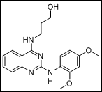 3-((2-((2,4-dimethoxyphenyl)amino)quinazolin-4-yl)amino)propan-1-ol