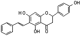 （E）-5,7-二羟基-2-（4-羟基苯基）-6-苯乙烯基铬-4-酮