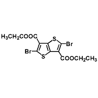 二乙基 2,5-二溴噻吩并[3,2-b]噻吩-3,6-二甲酯