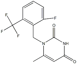 1-[2-氟-6-(三氟甲基)苄基]-6-甲基嘧啶-2,4(1H,3H)-二酮