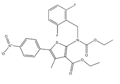 2-((2,6-二氟苄基)(乙氧羰基)氨基)-4-甲基-5-(4-硝基苯基)噻吩-3-羧酸乙