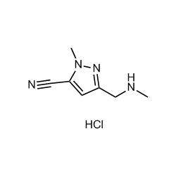 1-Methyl-3-((methylamino)methyl)-1H-pyrazole-5-carbonitrile hydrochloride