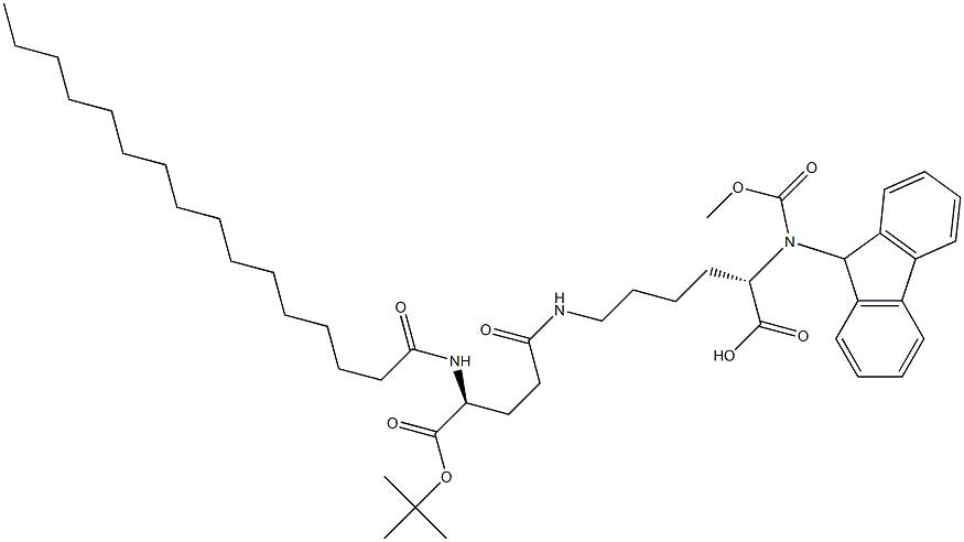 N2-[芴甲氧羰基]-N6-[N-(1-氧代十六烷基)-L-GAMMA-谷氨酰]-L-赖氨酸 1'-叔丁酯