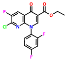 甲酸乙酯1-(2,4-二氟苯基)-7-氯-6-氟-4-氧代羟基吡啶[2,3-B]吡啶-3-羧酸