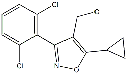 4-(CHLOROMETHYL)-5-CYCLOPROPYL-3-(2,6-DICHLOROPHENYL)-1,2-OXAZOLE