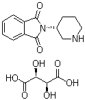 2-(3R)-3-哌啶基-1H-异吲哚-1,3(2H)-二酮 D-酒石酸盐