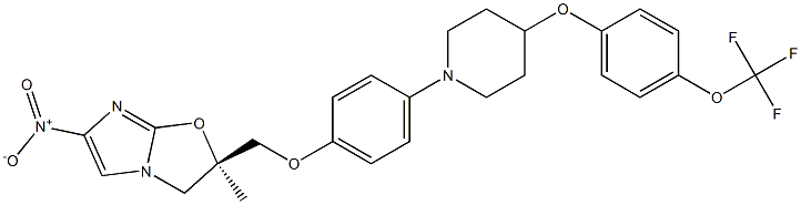 (2R)-2,3-二氢-2-甲基-6-硝基-2-[[4-[4-[4-(三氟甲氧基)苯氧基]-1-哌啶基]苯氧基]甲基]咪唑并[2,1-B]恶唑