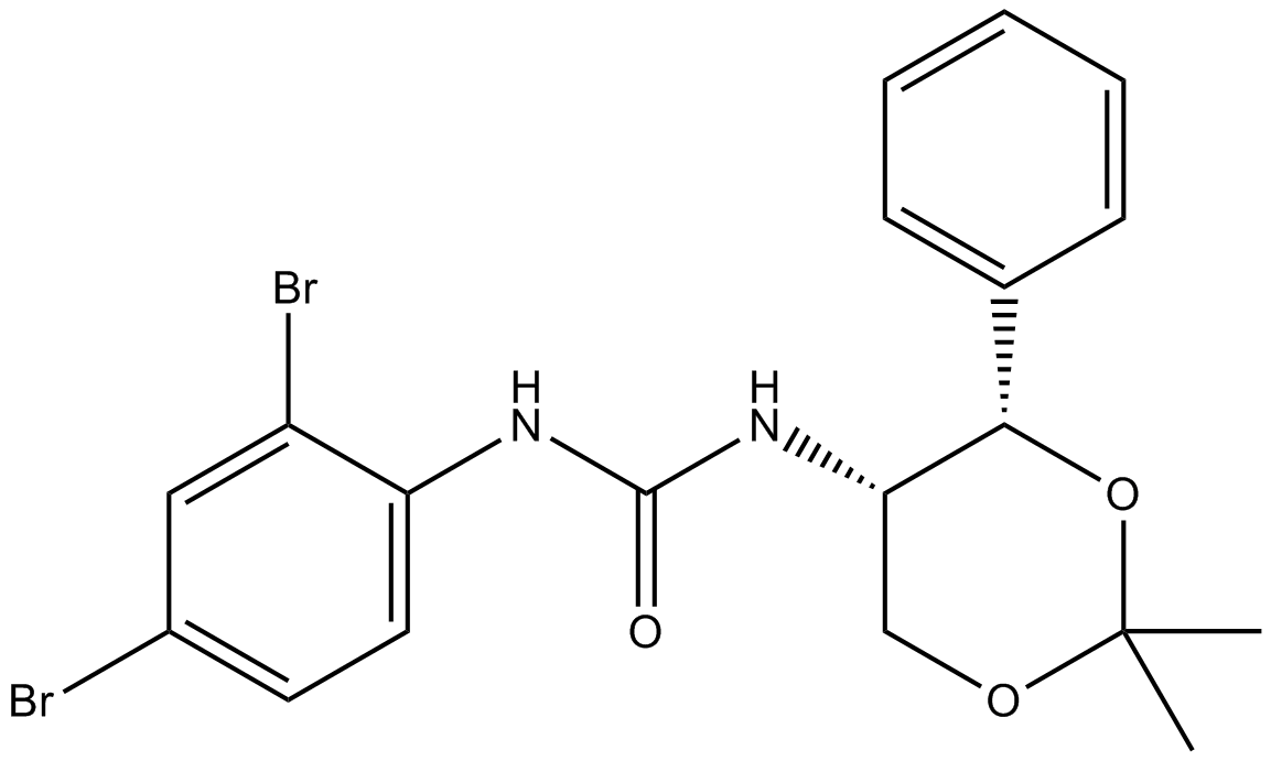 1-(2,4-dibromophenyl)-3-((4S,5S)-2,2-dimethyl-4-phenyl-1,3-dioxan-5-yl)urea
