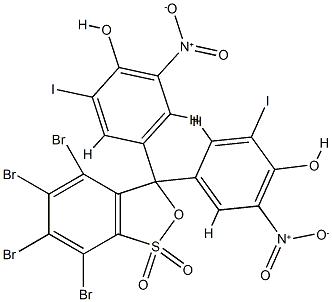 5', 5''-二硝基-3', 3''-二碘基-3,4,5,6-四溴酚磺酞