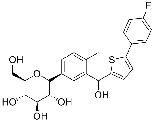 (2R,3R,4R,5S,6R)-2-(3-((5-(4-fluorophenyl)thiophen-2-yl)(hydroxy)methyl)-4-methylphenyl)-6-(hydroxymethyl)tetrahydro-2H-pyran-3,4,5-triol