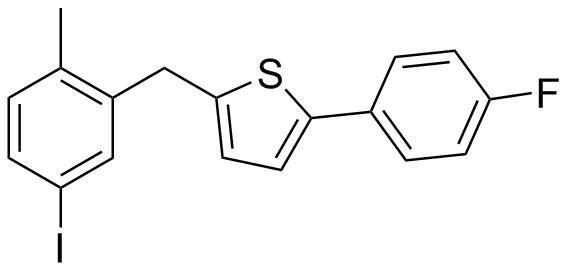 2-(4-fluorophenyl)-5-(5-iodo-2-methylbenzyl)thiophene