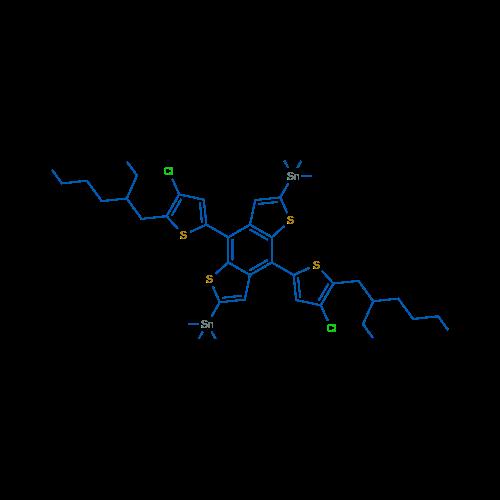 (4,8-二(4-氯-5-(2-乙基己基)噻吩-2-基)苯并[1,2-b:4,5-b']二噻吩-2,6-二基)双三甲基锡