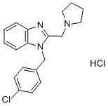1-[(4-氯苯基)甲基]-2-(吡咯烷-1-基甲基)苯并咪唑盐酸盐
