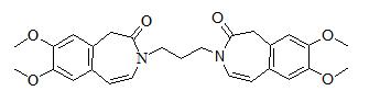盐酸伊伐布雷定脱氢二聚体杂质，3,3'-丙烷-1,3-二基双(7,8-二甲氧基-1,3,-二氢-2H-3-苯并氮杂-2-酮)