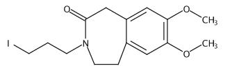 盐酸伊伐布雷定杂质E,      3-(3-碘丙基)-7, 8-二甲氧基-1, 3,4,5-四氢-2H-3-苯并氮杂-2-酮