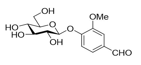 4-(β-D-葡萄糖氧基)-3-甲氧基苯甲醛，4-(β-D-Glucopyranosyloxy)-3-methoxybenzaldehyde