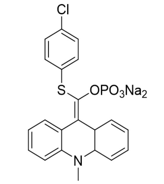 9-(4-氯苯基硫代磷酰氧亚甲基)-10-甲基二氢吖啶二钠盐; APS-5，9-(4-Chlorophenylthiophosphoryloxymethylidene)-10-methylacrid