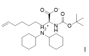 (S)-2-叔丁氧羰基氨基-8-烯壬酸二环己胺盐