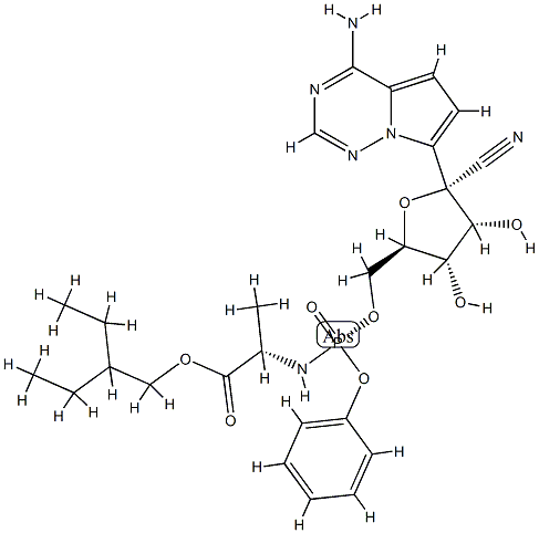 N-[(S)-(4-nitrophenoxy)phenoxyphosphinyl]-L-Alanine 2-ethylbutyl ester