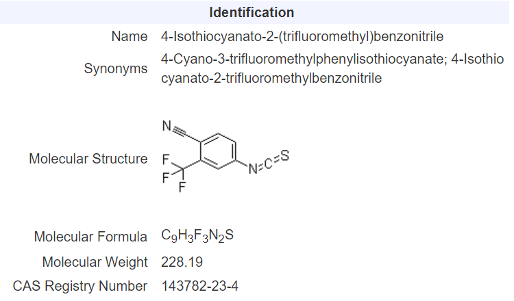 4-异硫氰基-2-(三氟甲基)苯腈