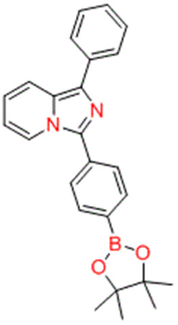1-苯基-3-（4-（4,4,5,5-四甲基-1,3,2-二氧杂环戊硼烷-2-基）苯基）咪唑并[1,5-a]吡啶