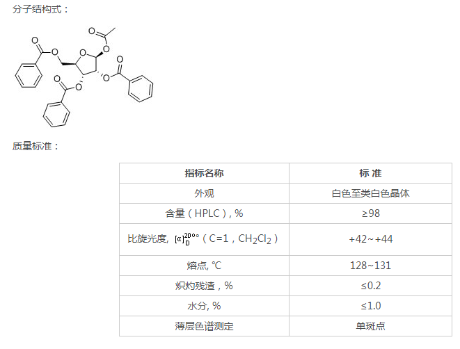 1-乙氧酰基-2,3,5-三-O-苯甲酰基-β-D-核糖