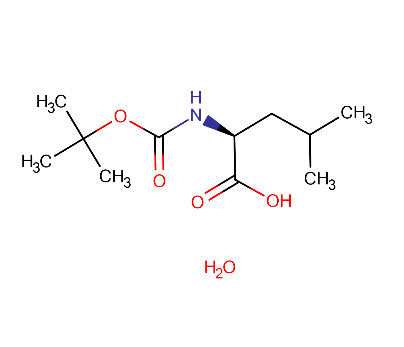 N-Boc-L-亮氨酸水合物