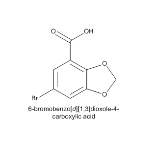 6-溴苯并[D][1,3]1,3-二氧杂环戊烯-4-羧酸