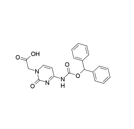 (4-N-(Benzhydryloxycarbonyl)cytosine)-1-acetic acid