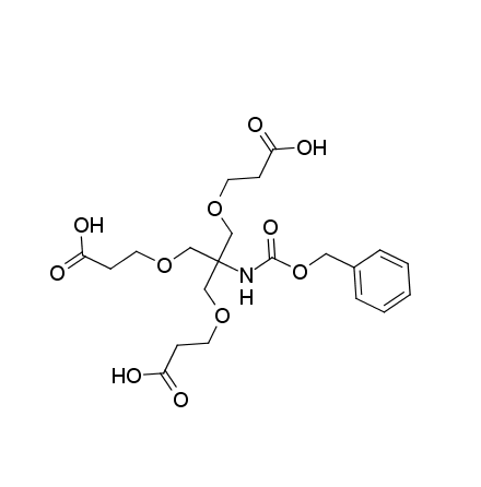 3-[3-(2-carboxyethoxy)-2-(2-carboxyethoxymethyl)-2-(phenylmethoxycarbonylamino)propoxy]propanoic acid