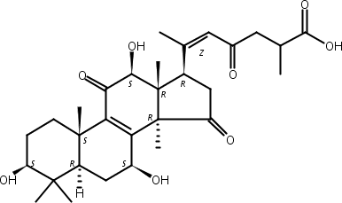 3β,7β,12β-三羟基-11,15,23-三羰基-羊毛甾-8,20-二烯-26-酸