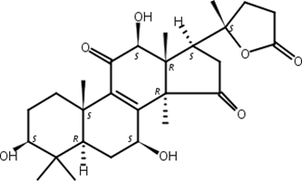 3β,7β,12β-三羟基-11,15-二羰基-羊毛甾烷-8-烯-24→20内酯