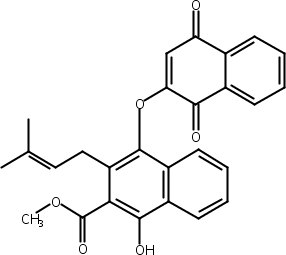 钩毛茜草聚萘醌C