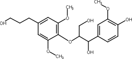 7S,8R-1-(4-羟基-3-甲氧苯基)-2-[4-(3-羟丙基)-2,6-二甲氧苯氧基]-1,3-丙二醇