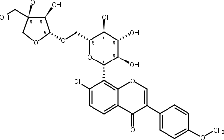 Formononetin-8-C-β-D-apiofuranosyl-(1→6)-O-β-D-glucopyranoside