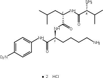 D-缬氨酰-L-白氨酰-L-赖氨酸对硝基苯胺二盐酸盐