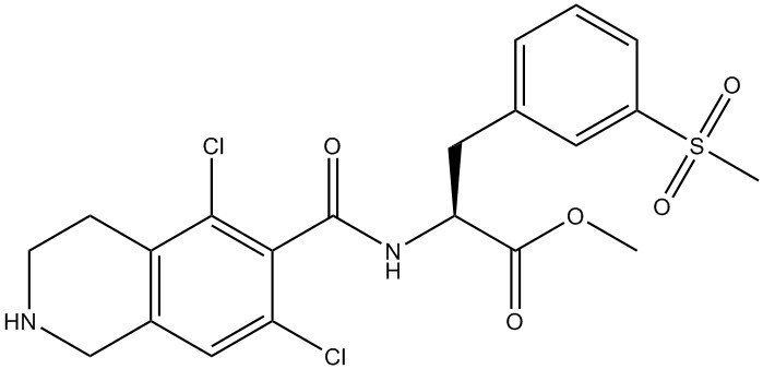 (S)-2-(5,7-二氯-1,2,3,4-四氢异喹啉-6-甲酰胺)-3-(3-(甲基磺酰基)苯基)丙酸甲酯