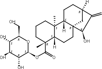 (4Alpha,15beta)-15-羟基贝壳杉-16-烯-18-酸 beta-D-吡喃葡萄糖酯
