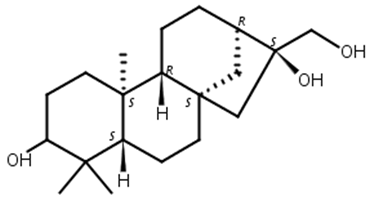 对映-(16alpha)-贝壳杉烯-3,16,17-三醇