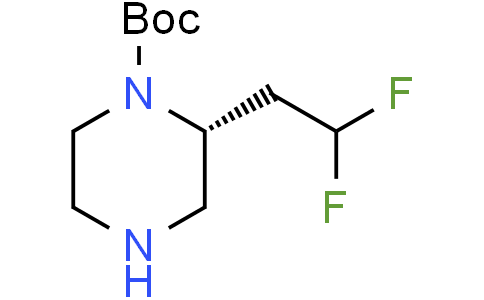 tert-butyl (R)-2-(2,2-difluoroethyl)piperazine-1-carboxylate