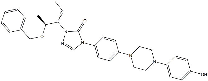 2-[(1S,2S)-1-乙基-2-苄氧基丙基]-2,4-二氢-4-[4-[4-(4-羟基苯基)-1-哌嗪基]苯基]-3H-1,2,4-三氮唑-3-酮