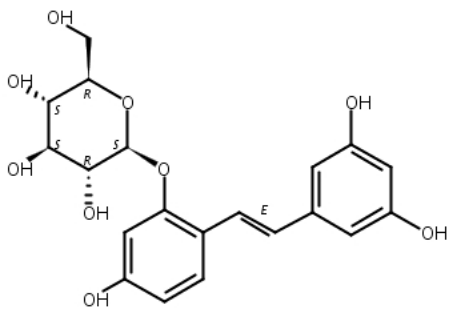 氧化白藜芦醇-2-O-β-D-吡喃葡萄糖苷