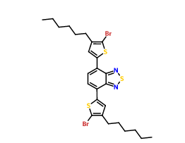 4,7-双(5-溴-4-己基噻吩-2-基)苯并[c][1,2,5]噻二唑