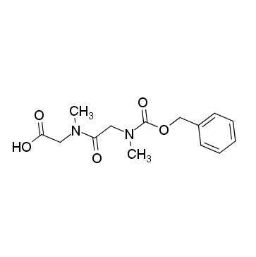 2-[methyl-[2-[methyl(phenylmethoxycarbonyl)amino]acetyl]amino]acetic acid