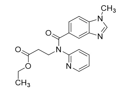 3-(1-甲基-2-氧-N-(吡啶-2-基)-2,3-二氢-1H -苯并咪唑-5-甲酰胺基)丙酸乙酯