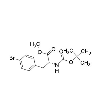 methyl (2R)-3-(4-bromophenyl)-2-[(2-methylpropan-2-yl)oxycarbonylamino]propanoate