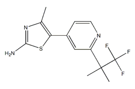 4-甲基-5-(2-(1,1,1-三氟-2-甲基丙-2-基)吡啶-4-基)噻唑-2-胺